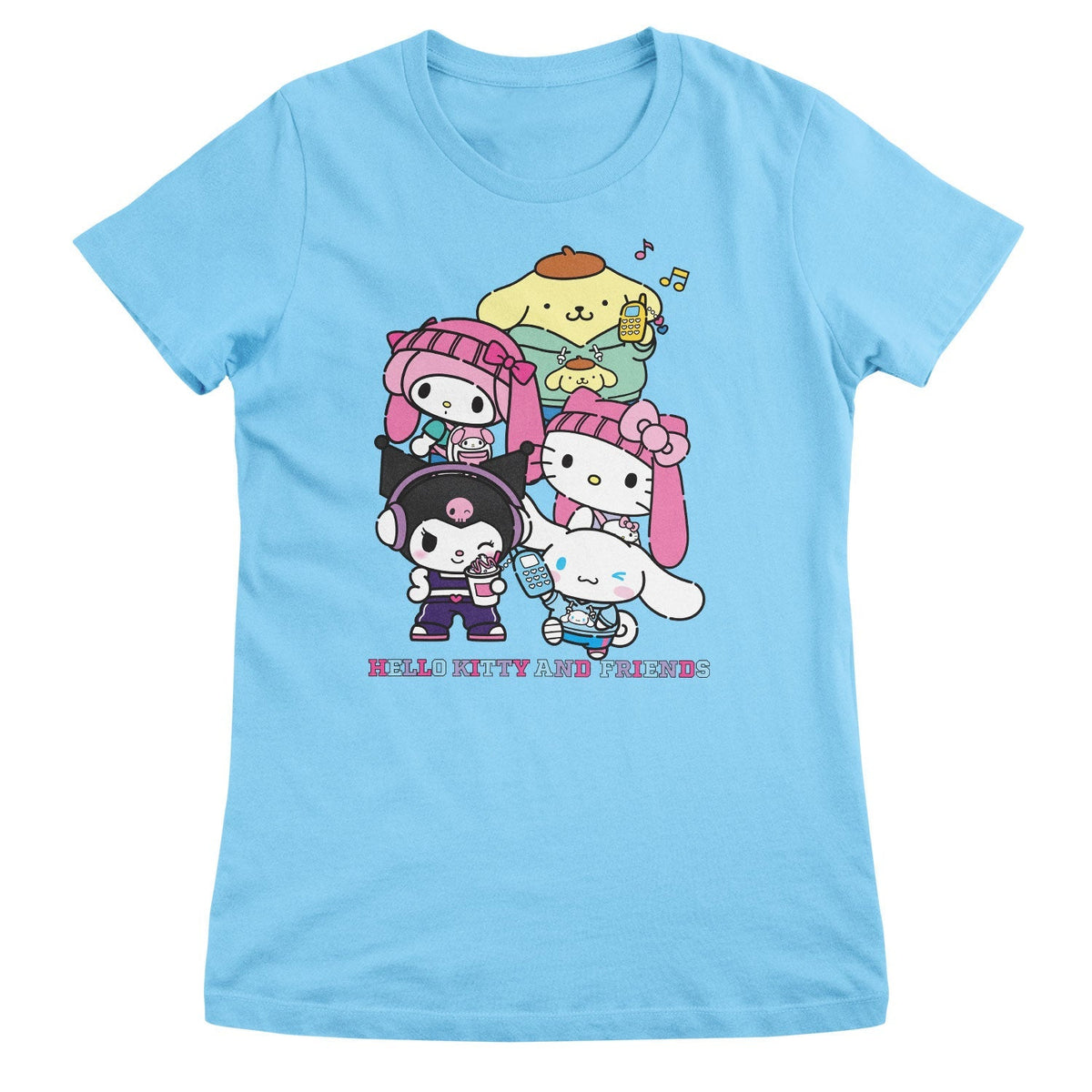 Hello Kitty and Friends Stacked Gang Girly Tee – T-shirt femme