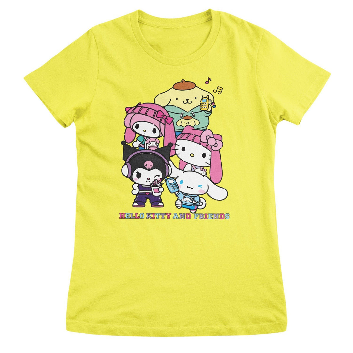 Hello Kitty and Friends Stacked Gang Girly Tee – T-shirt femme