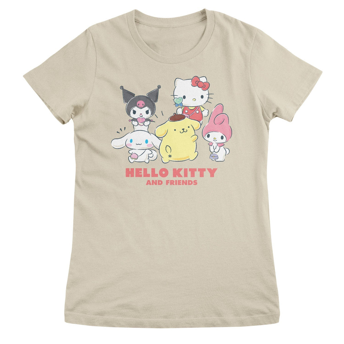 Hello Kitty and Friends Sketch Girly Tee – T-shirt femme