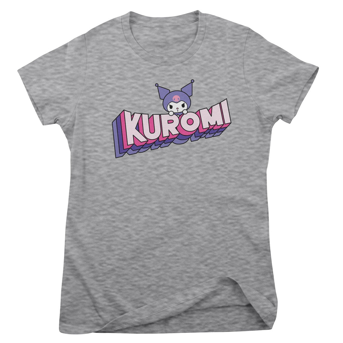 Kuromi Retro Pop Logo Girly Tee – T-shirt femme