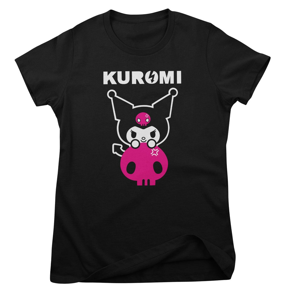 Kuromi Pink Patch Girly Tee – T-shirt femme