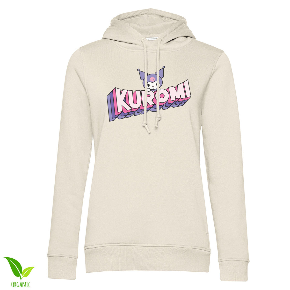 Kuromi Retro Pop Logo Girly Hoodie – Sweat à capuche femme