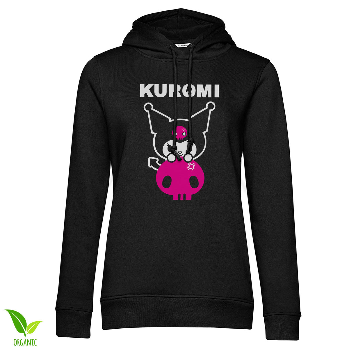 Kuromi Pink Patch Girly Hoodie – Sweat à capuche femme