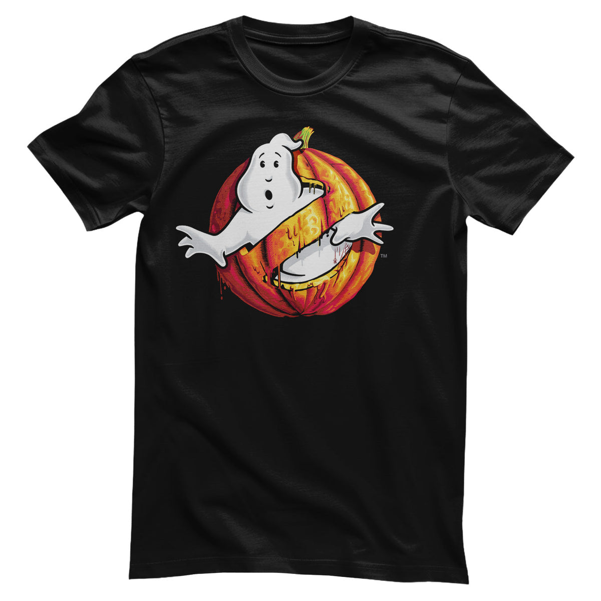 Ghostbusters (SOS Fantômes) Halloween Pumpkin Logo T-Shirt – T-shirt