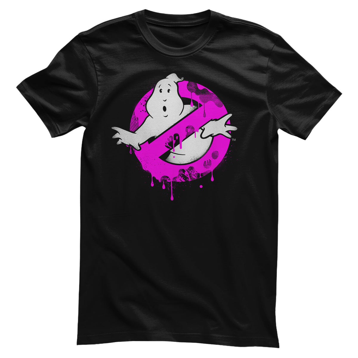 Ghostbusters (SOS Fantômes) Pink Drip Logo T-Shirt – T-shirt