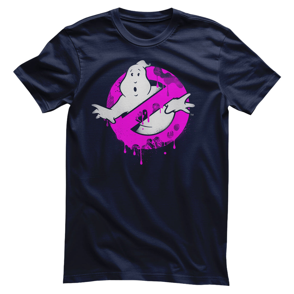 Ghostbusters (SOS Fantômes) Pink Drip Logo T-Shirt – T-shirt