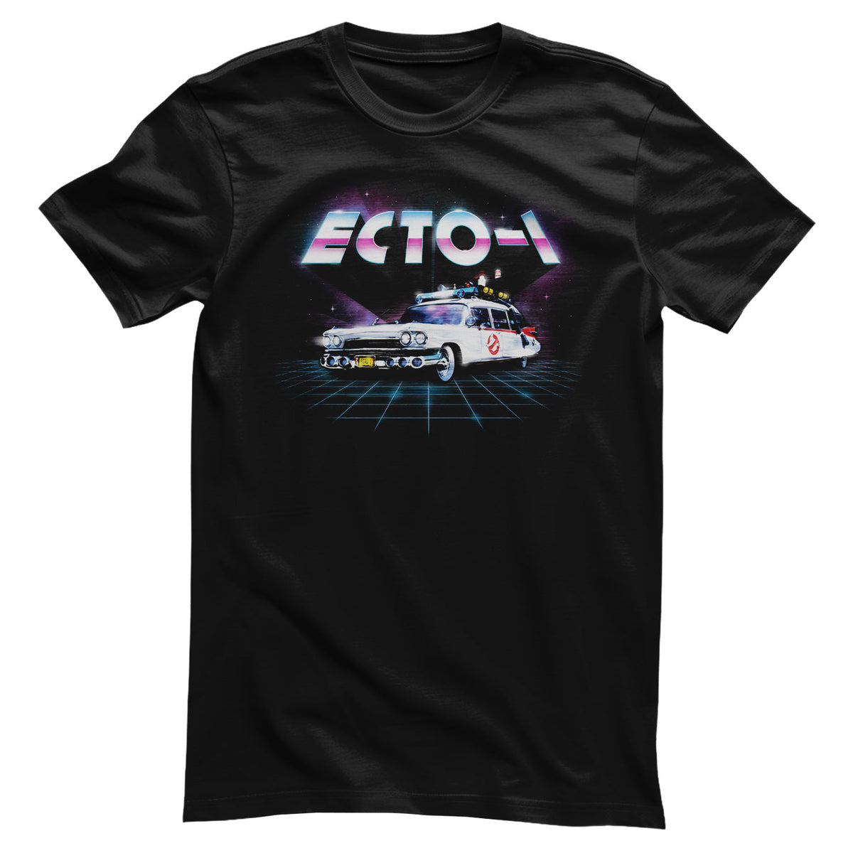 SOS Fantômes - ECTO-1 80's Neon Grid T-Shirt – T-shirt