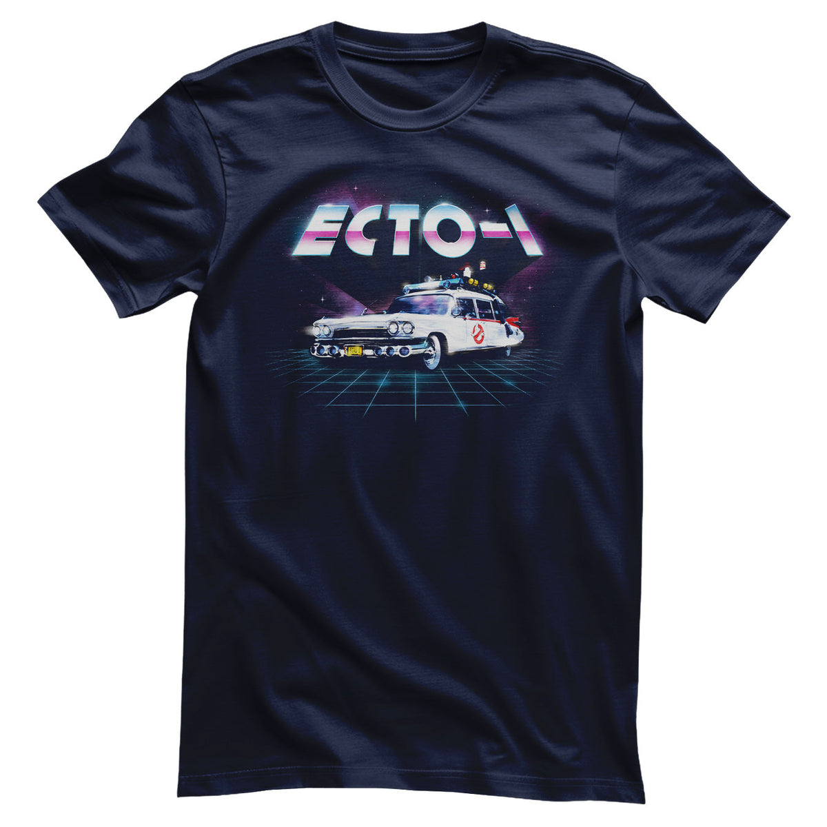 SOS Fantômes - ECTO-1 80's Neon Grid T-Shirt – T-shirt