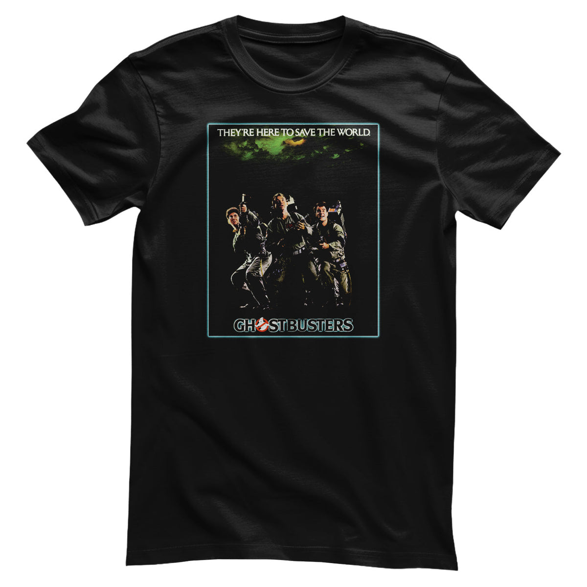 Ghostbusters (SOS Fantômes) - Here To Save The World Poster T-Shirt – T-shirt