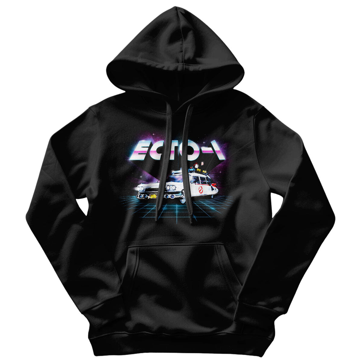 SOS Fantômes - ECTO-1 80's Neon Grid Hoodie – Sweat à capuche
