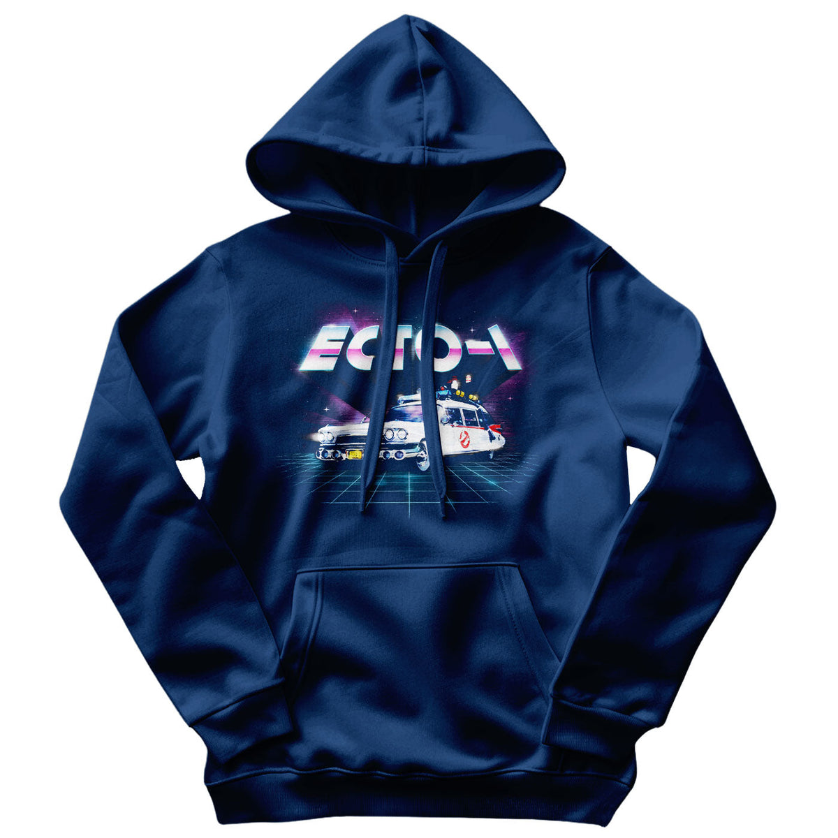 SOS Fantômes - ECTO-1 80's Neon Grid Hoodie – Sweat à capuche