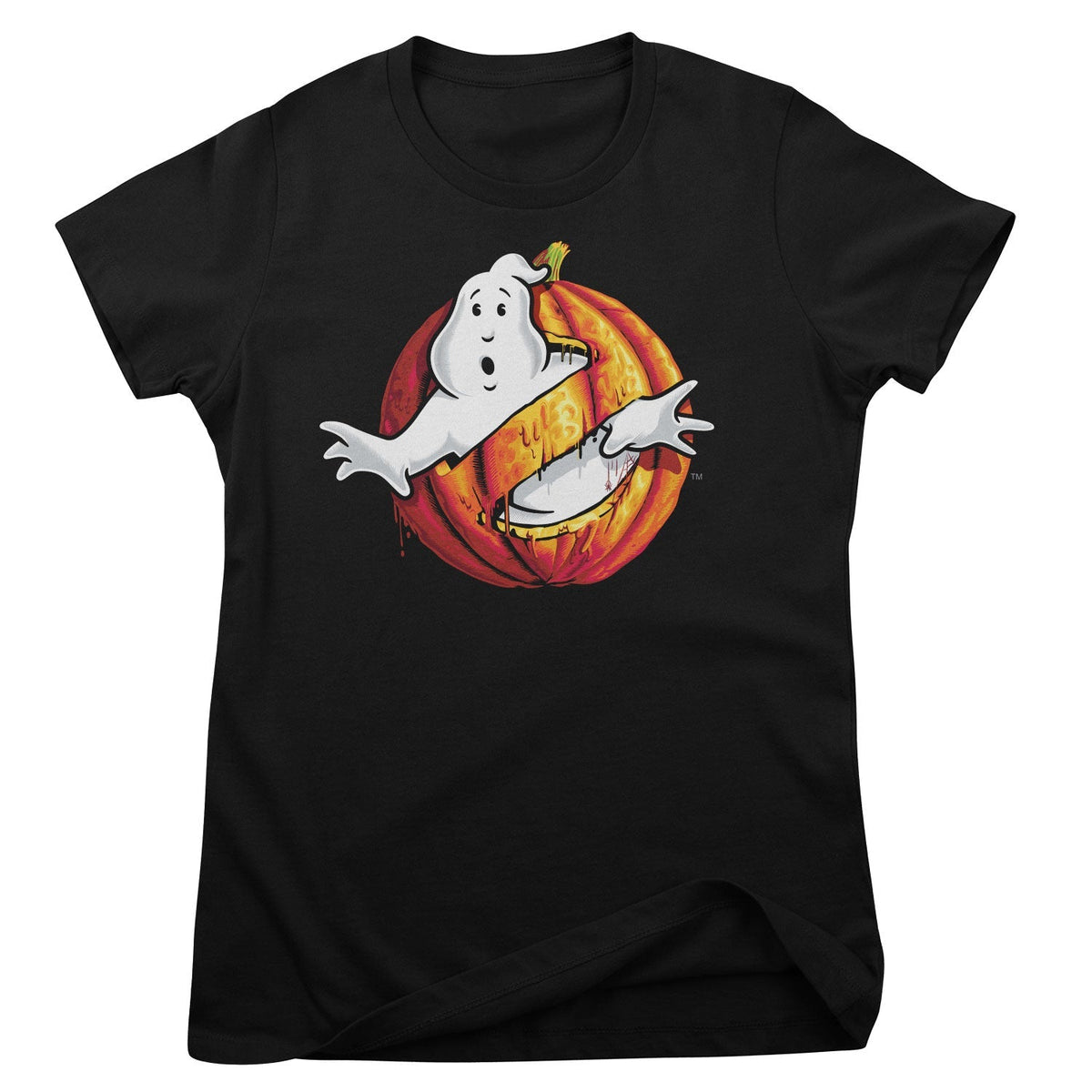 Ghostbusters (SOS Fantômes) Halloween Pumpkin Logo Girly Tee – T-shirt femme