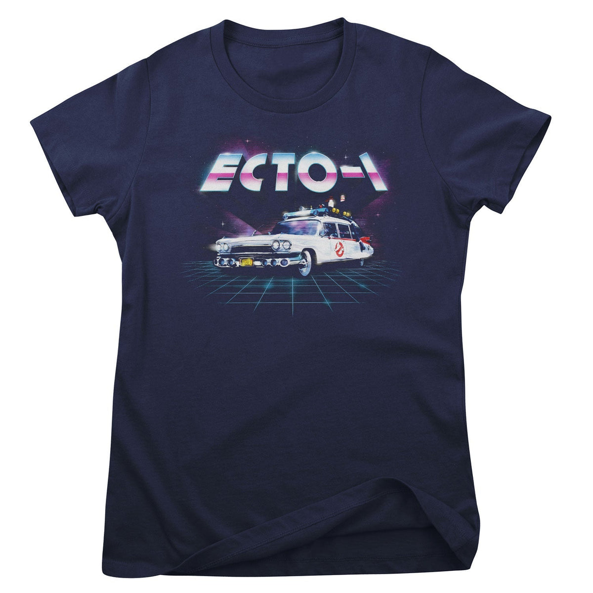 SOS Fantômes - ECTO-1 80's Neon Grid Girly Tee – T-shirt femme