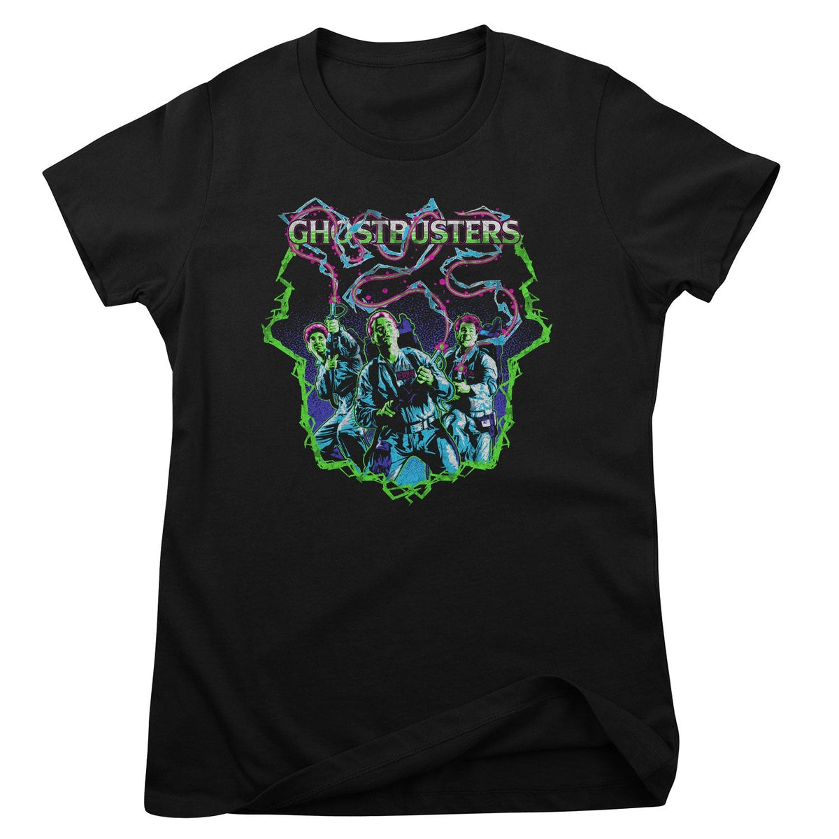 Ghostbusters (SOS Fantômes) Neon Lightning Squad Girly Tee – T-shirt femme