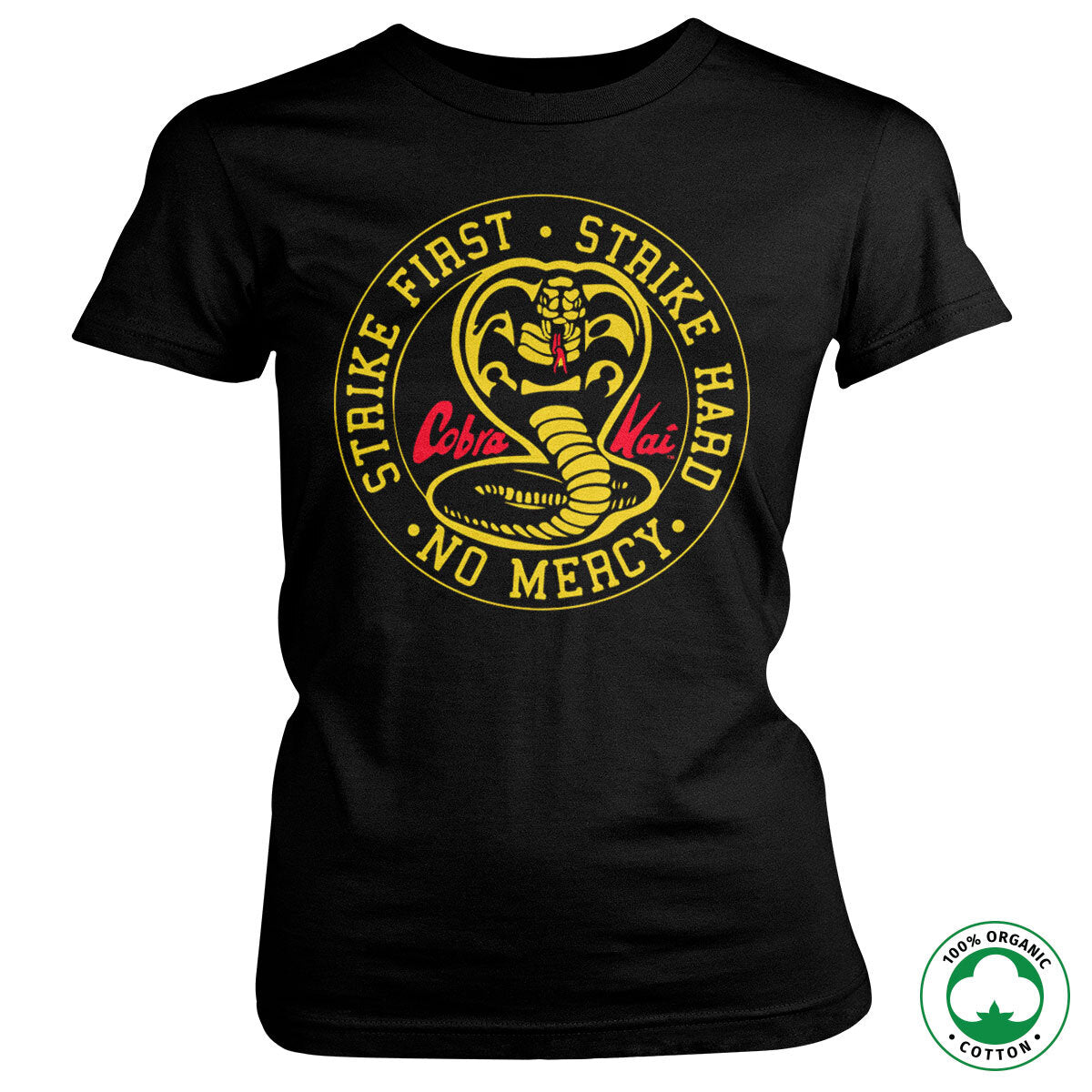 Cobra Kai Round Patch Organic Girly Tee – T-shirt femme bio