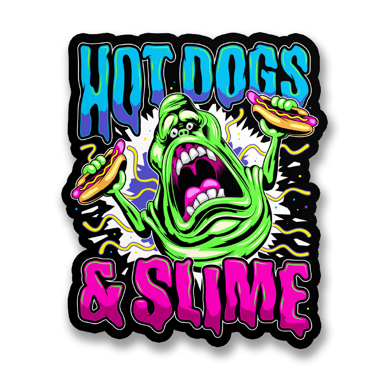 SOS Fantômes - Hot Dogs & Slime Sticker – Sticker