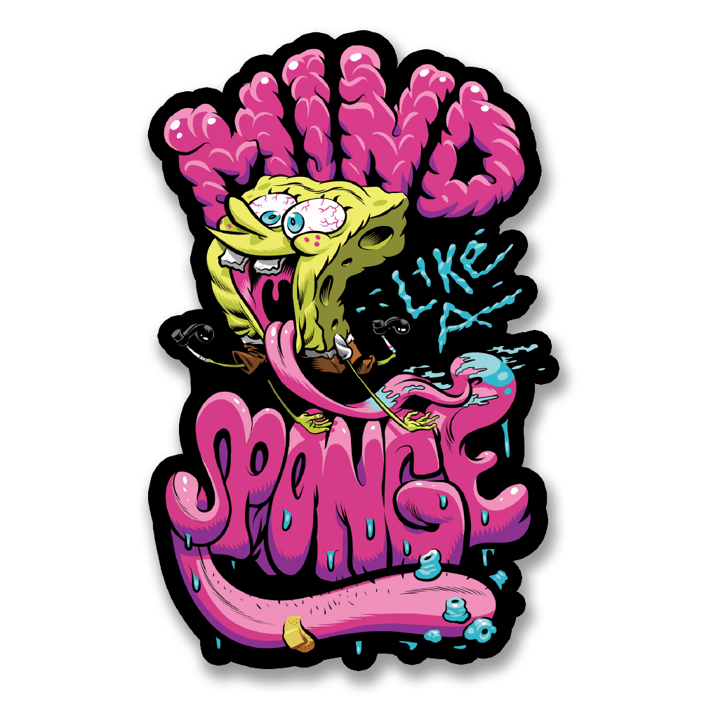 Bob l'éponge - Mind Sponge Sticker – Sticker