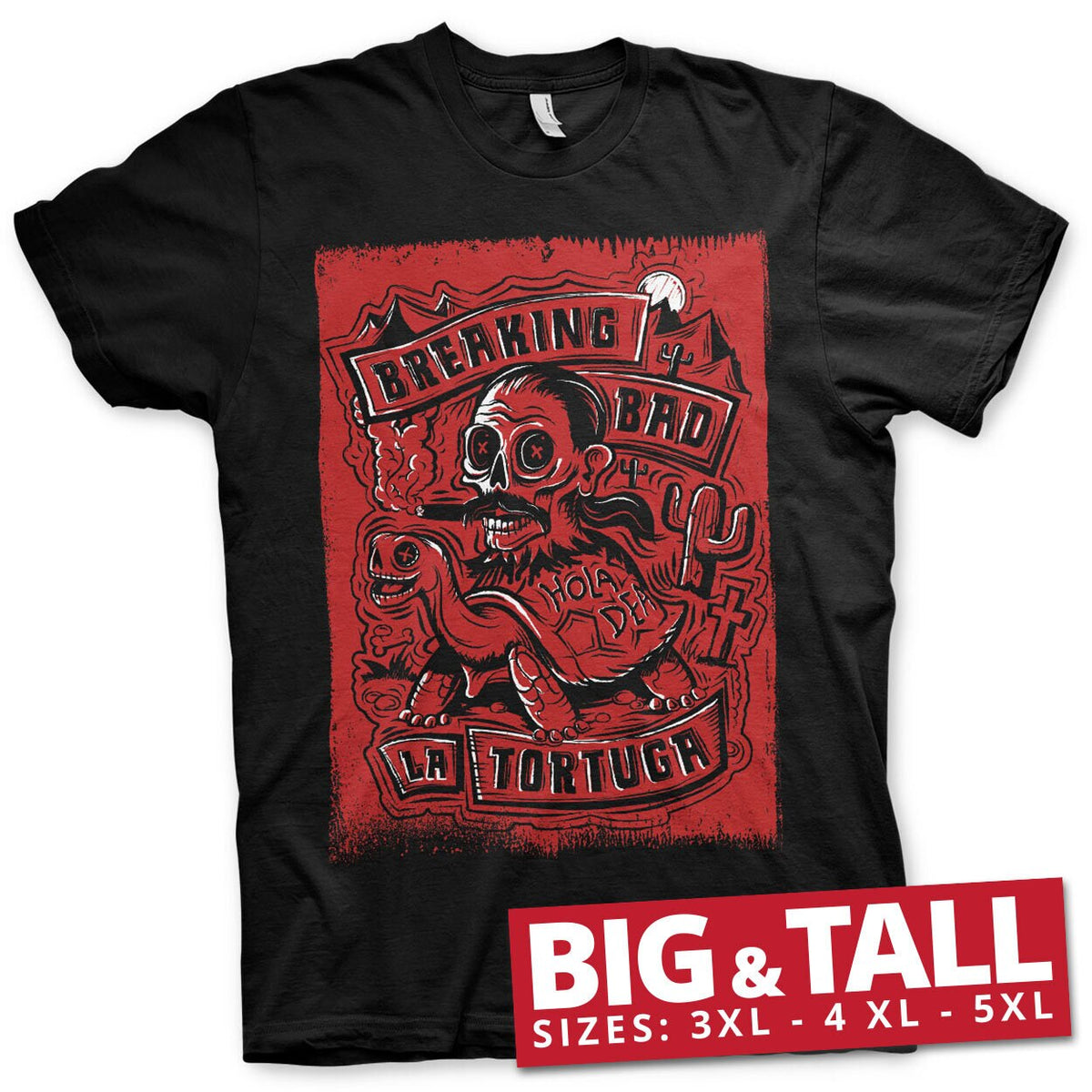 La Tortuga - Hola Death Big & Tall T-Shirt – T-shirt grande taille