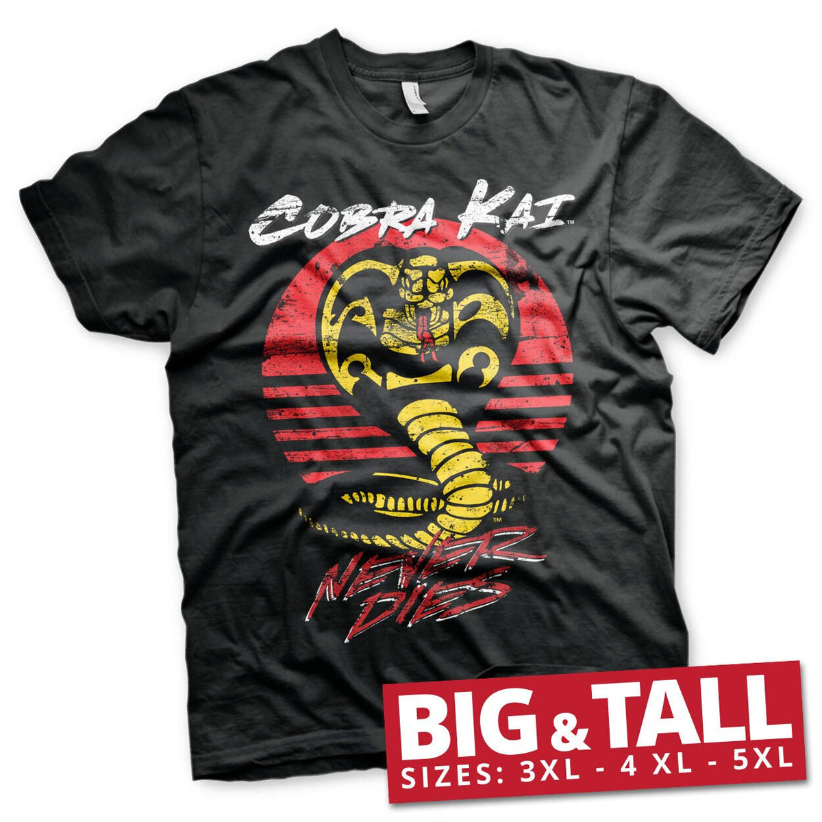 Cobra Kai Never Dies Big & Tall T-Shirt – T-shirt grande taille