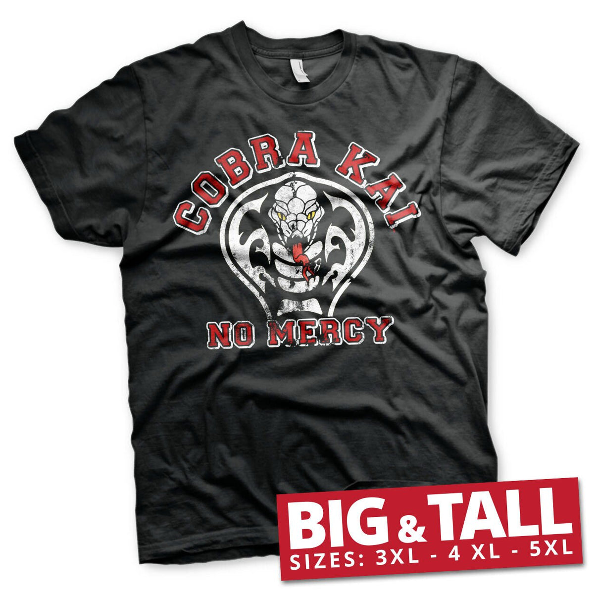 Cobra Kai - No Mercy Big & Tall T-Shirt – T-shirt grande taille