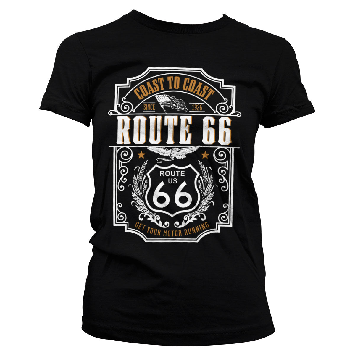 Route 66 - Coast To Coast Girly Tee – T-shirt femme