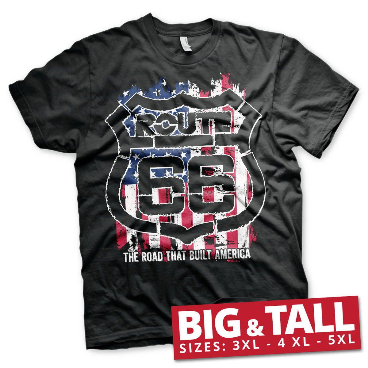 Route 66 America Big & Tall T-Shirt – T-shirt grande taille