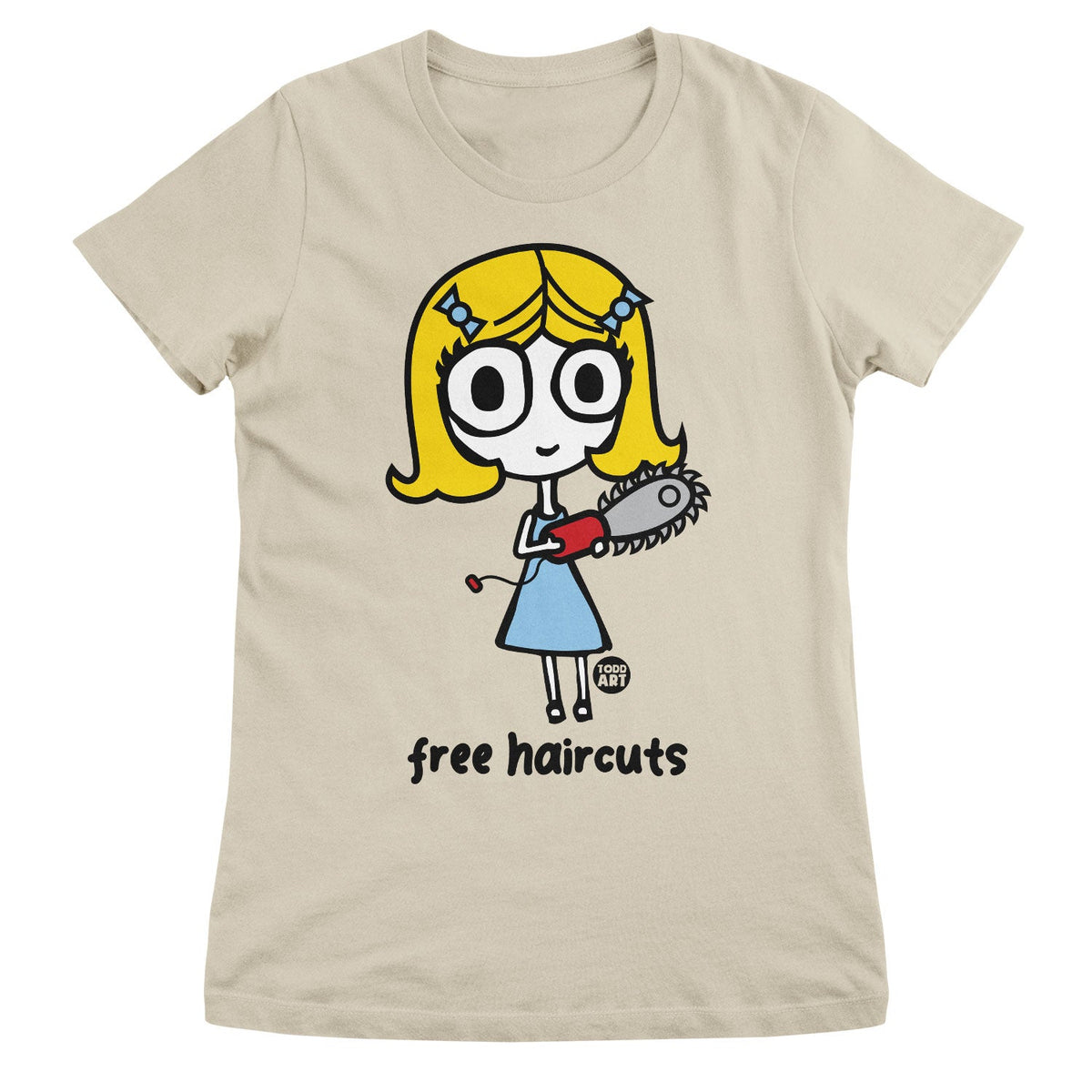 Ange-l - Free Haircuts - ToddArt Girly Tee – T-shirt femme