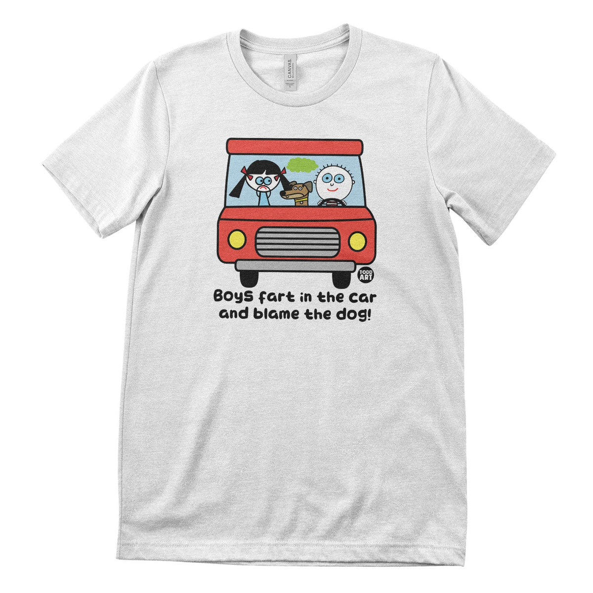Boys Fart In The Car - ToddArt T-Shirt – T-shirt