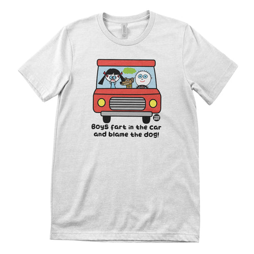 Boys Fart In The Car - ToddArt T-Shirt – T-shirt