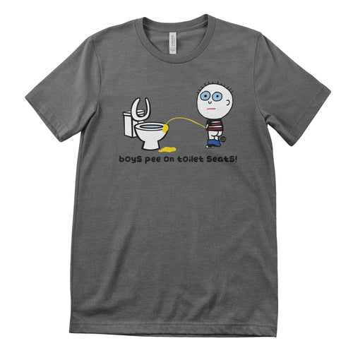 Boys Pee On Toilet Seats - ToddArt T-Shirt – T-shirt