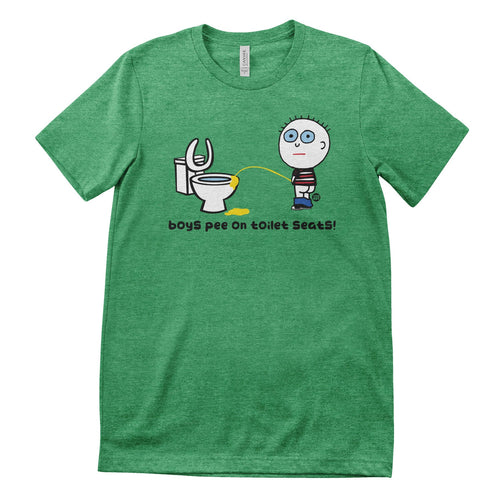 Boys Pee On Toilet Seats - ToddArt T-Shirt – T-shirt