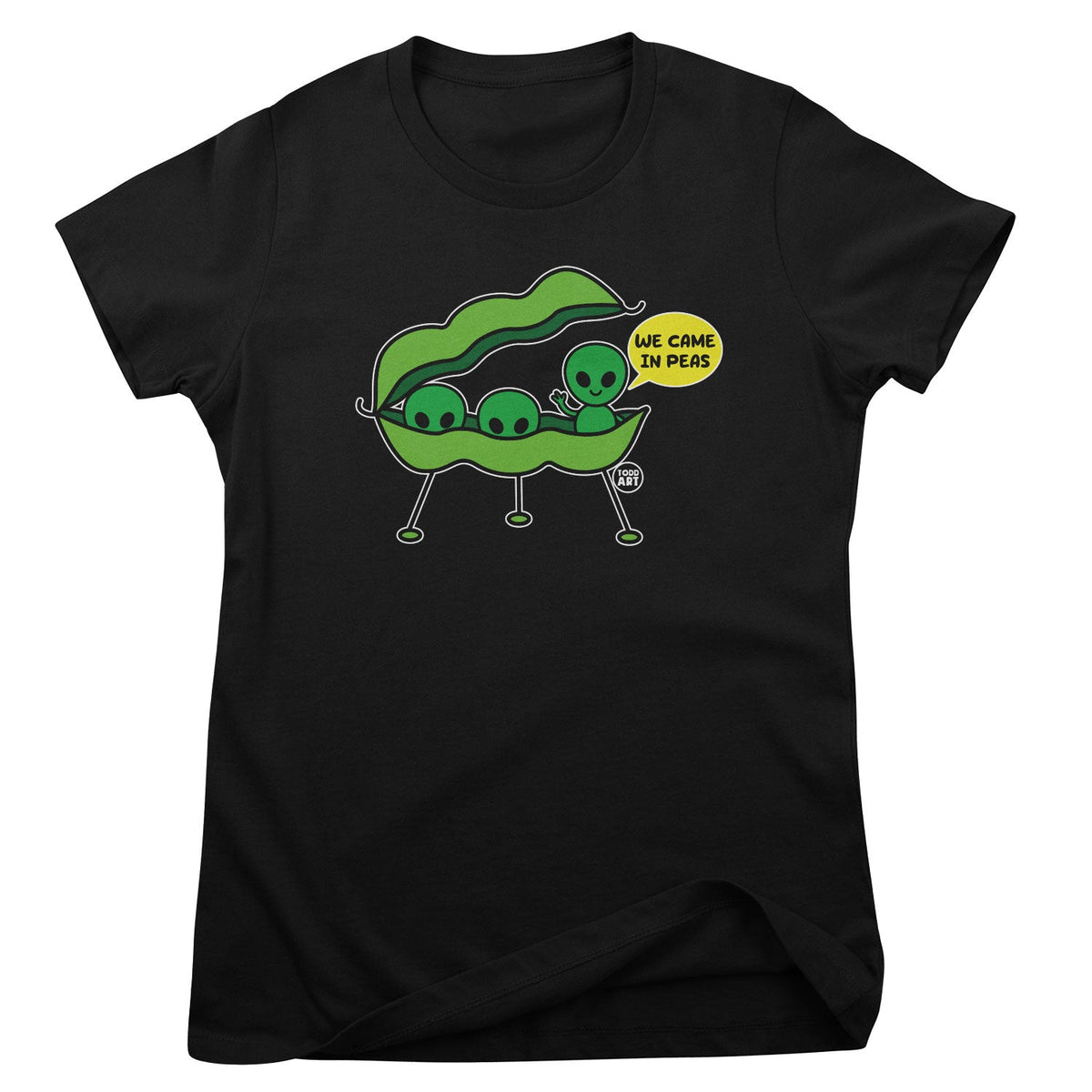 We Came In Peas - ToddArt Girly Tee – T-shirt femme