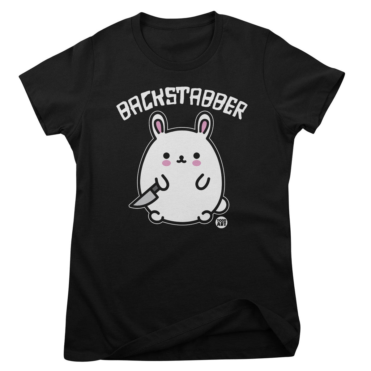 Bad Bunny - Backstabber - ToddArt Girly Tee – T-shirt femme