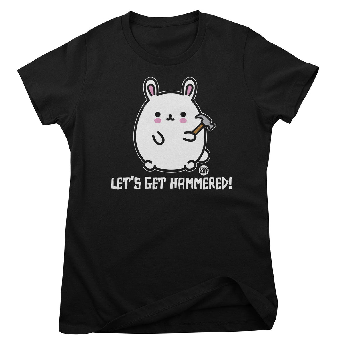 Bad Bunny - Let's Get Hammered! - ToddArt Girly Tee – T-shirt femme