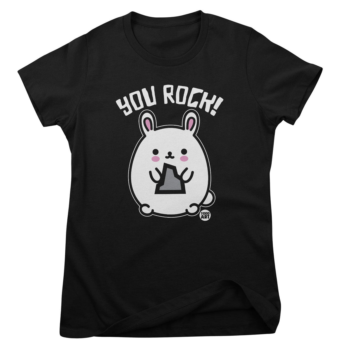 Bad Bunny - You Rock - ToddArt Girly Tee – T-shirt femme