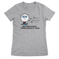 Boys Are Stupid - Throw Rocks At Them! - ToddArt Girly Tee – T-shirt femme