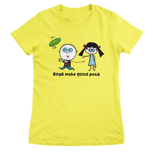 Boys Make Good Pets - ToddArt Girly Tee – T-shirt femme