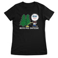 Boys Pee Outside - ToddArt Girly Tee – T-shirt femme
