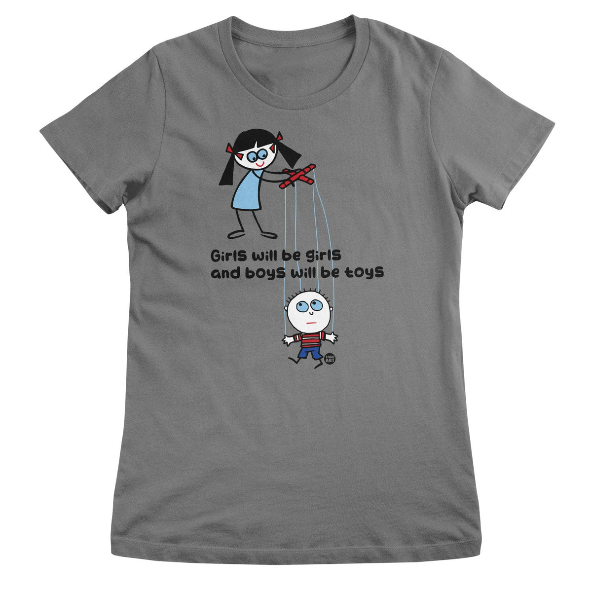 Boys Will Be Toys - ToddArt Girly Tee – T-shirt femme