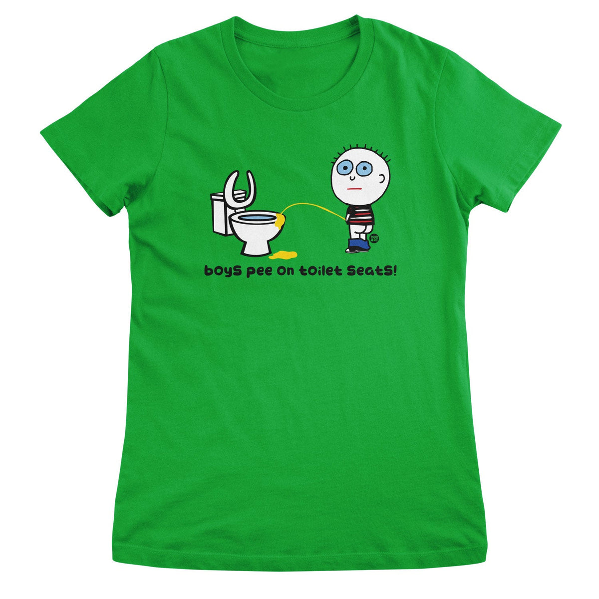 Boys Pee On Toilet Seats - ToddArt Girly Tee – T-shirt femme