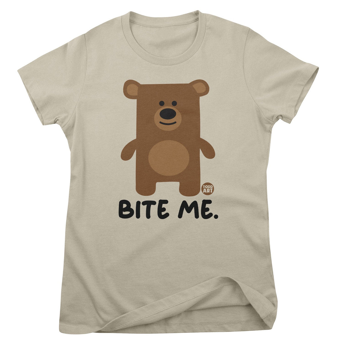 Bite Me - Don't Care Bear Girly Tee – T-shirt femme