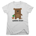Wanna Duck - Don't Care Bear Girly Tee – T-shirt femme