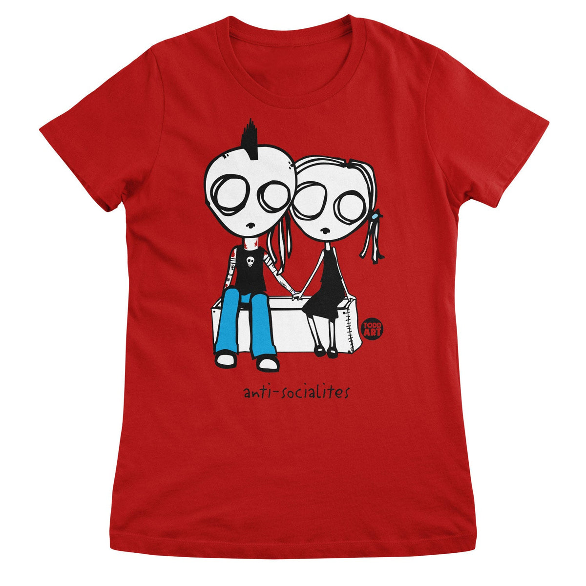 Anti-Socialites - ToddArt Girly Tee – T-shirt femme