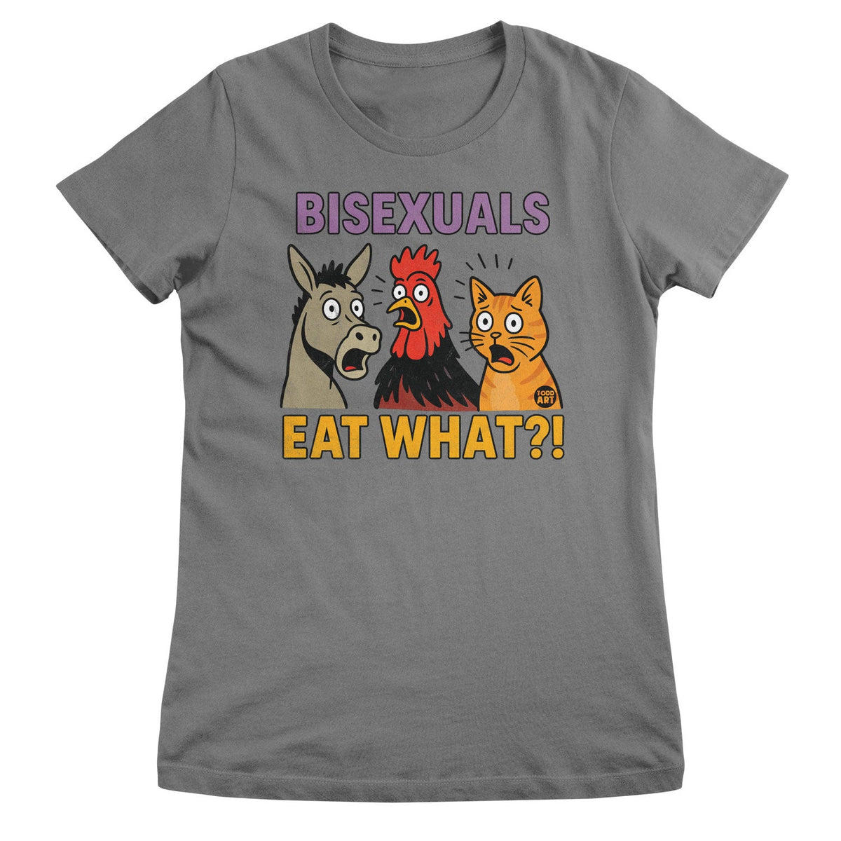 Bisexuals Eat What? ToddArt Girly Tee – T-shirt femme