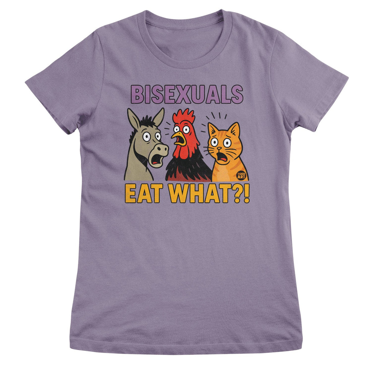 Bisexuals Eat What? ToddArt Girly Tee – T-shirt femme