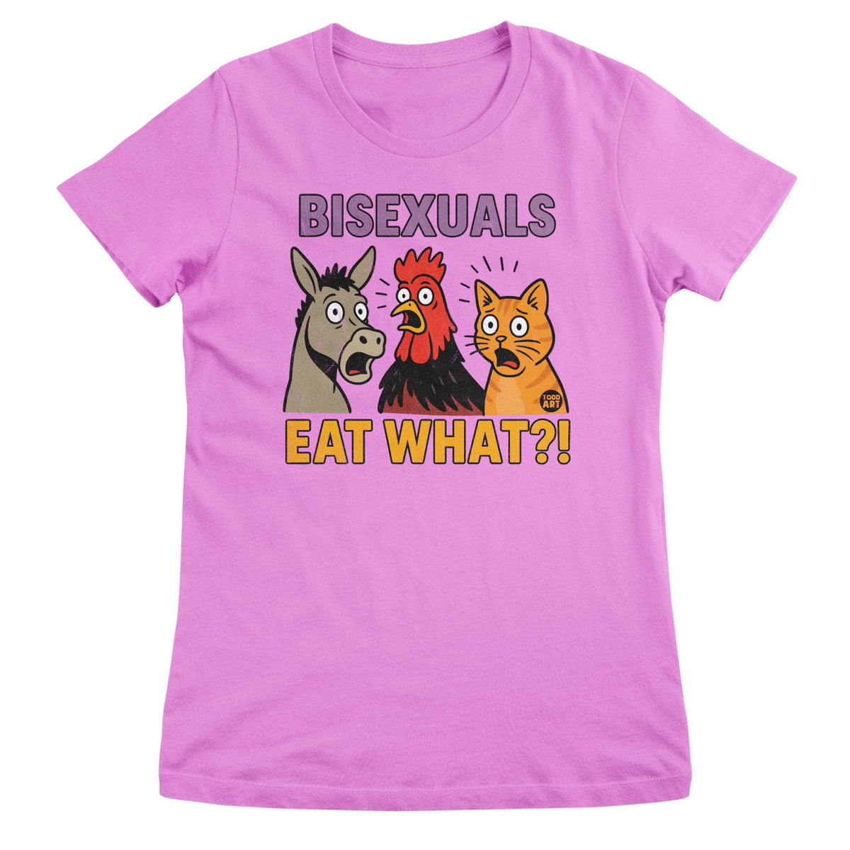 Bisexuals Eat What? ToddArt Girly Tee – T-shirt femme