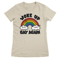 Woke Up Gay Again - ToddArt Girly Tee – T-shirt femme