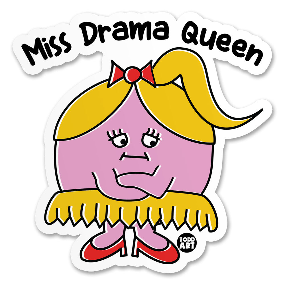 Miss Drama Queen Sticker – Sticker