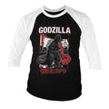 Godzilla - Atomic Breath Baseball 3/4 Sleeve Tee – T-shirt baseball manches 3/4