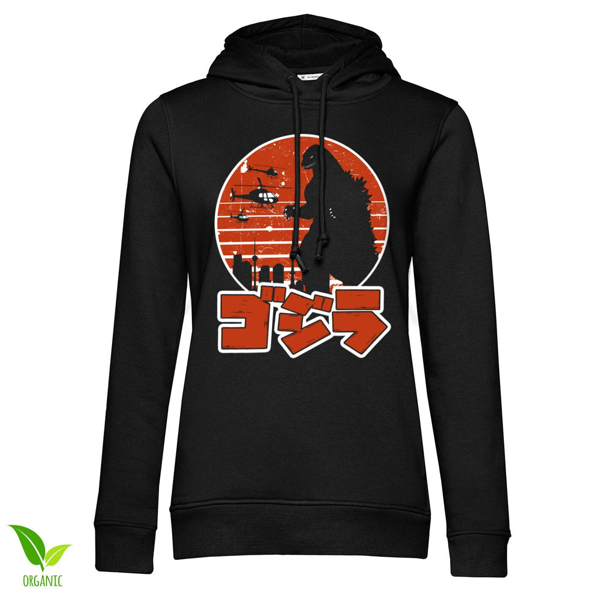 Godzilla Japanese Logo Girls Hoodie – Sweat à capuche femme